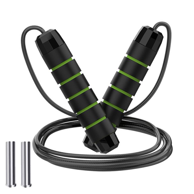 CSChome PVC-coated Steel Wire Rope Steel Wire Skipping Rope - 300CM, Adjustable Non-Slip Handle, Weight Training for Students