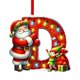 thumbnail image 1 of Adornos navideños, adornos navideños, regalos navideños, árbol de Navidad acrílico 2D, colgante de 26 letras, regalo decorativo, colgantes para fiestas navideñas familiares, objetos colgantes, 1 of 5