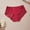 #39Red, variant on Byworldtasic Plus Size Large Size High Waist Breathable for Women Thin Lace Breathable Seamless Underwear