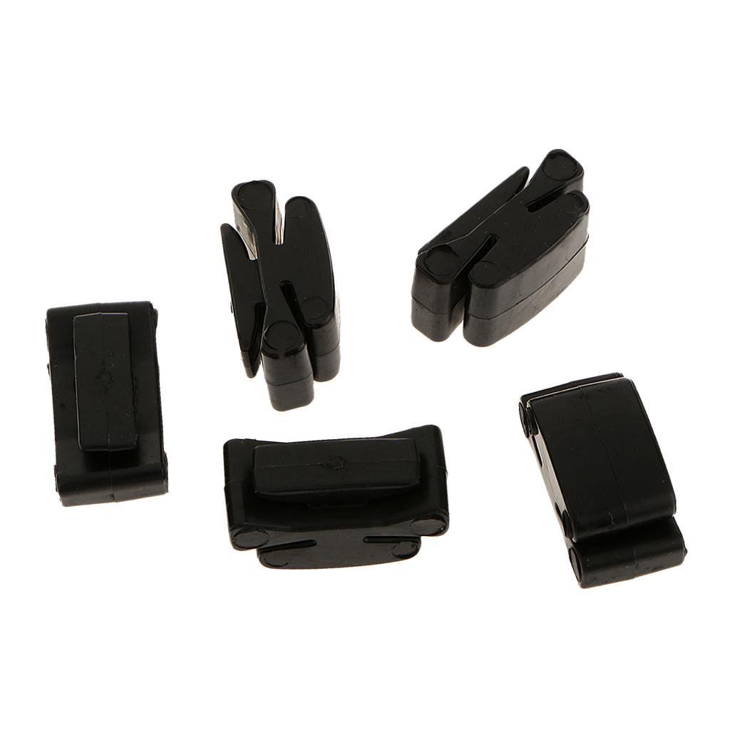 LeeQinersw 5 Pieces Rubber Pick Holders With 16 Pieces Handcraft Horn Picks Plectrums Set