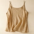 thumbnail image 4 of RMGVDSD Womens Tank Tops Casual Vintage Linen Women's Top Thin Layering Loose Fit Shirt Fashion Tank Shirt, 4 of 9