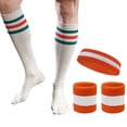 thumbnail image 6 of Couver Jackie Moon Semi Pro Halloween Costume Accessories Retro 70s Basketball Outfit Set, One Tube Socks Only, 6 of 6
