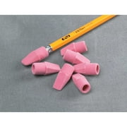 School Smart Pencil Tip Wedge Cap Erasers, Pink, Pack of 144