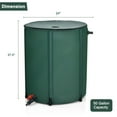 thumbnail image 2 of Gymax 53 Gallon Portable Rain Barrel Water Collector Collapsible Tank w /Spigot Filter, 2 of 10