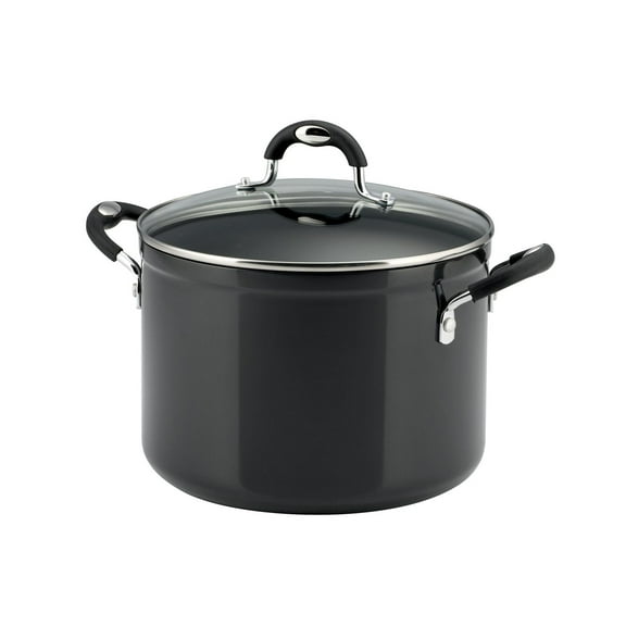 Tramontina Casserole couverte pour soupe de 7,6L en aluminium antiadhésif - gris anthracite