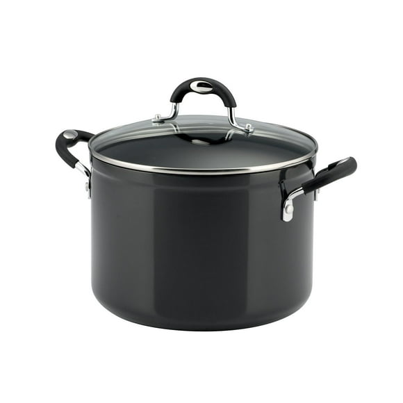 Tramontina Casserole couverte pour soupe de 7,6L en aluminium antiadhésif - gris anthracite