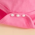 thumbnail image 6 of CAICJ98 Infant Baby Girl Clothes Newborn Summer Outfits Cute Romper Flower Dress Shorts Set Floral Girl Clothes with Headband (Hot Pink,9-12 Months), 6 of 7