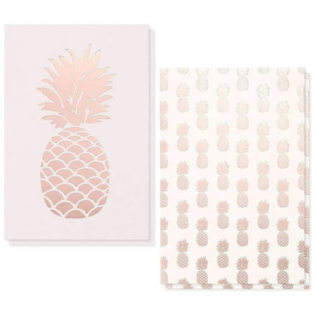 36-Pack Assorted All Occasion Greeting Cards - Pink Pineapple Design Assortment - Bulk Box Set with Envelopes Included - 2 Designs, 4 x 6