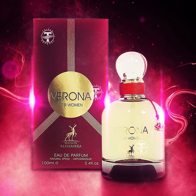 Perfume Maison Alhambra Verona para mujer con aroma floral y afrutado