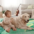 thumbnail image 4 of Junovo Abstract Rug Low-Pile Soft Rugs for Living Room Floor Carpet,5'x8',Green, 4 of 7
