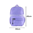 thumbnail image 2 of Mochila American Bags Escolar Juvenil con Bolso frontal color Lila, 2 of 5