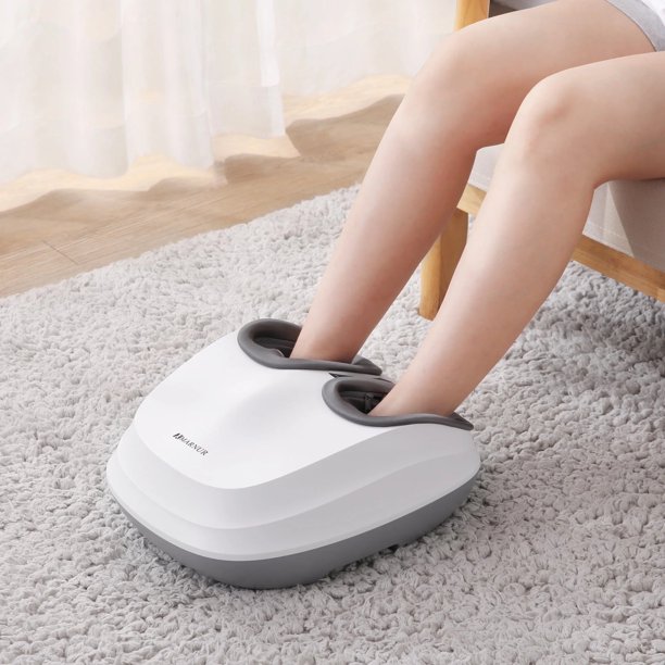 Shiatsu Foot Massager with Heat, Air Compression, Deep Kneading