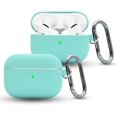 thumbnail image 2 of ACOUS Design Pods Pro Suit Silicone Cover Compatible with AirPods Pro Charging Case Litchi Pattern (Black) Light Green, 2 of 4