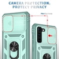thumbnail image 2 of Military Grade Drop Impact for Samsung Galaxy S22 Plus Camera Lens Slide Protection Case 360 Metal Rotating Ring Kickstand Holder Armor Shockproof Case For Samsung Galaxy S22 Plus,
Grayish Green, 2 of 9