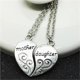 thumbnail image 3 of Sonducket Collar del día de la madre Corazón Madre Hija Collares Corazón Collar a juego Regalo del día de la madre Ropa, zapatos y accesorios Miscelánea Sonducket AP006523-00, 3 of 6
