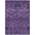 thumbnail image 2 of 5' X 8' Eggplant Purple And Plum Floral Washable Indoor Outdoor Area Rug, 2 of 5