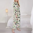 thumbnail image 5 of Wukai Dinosaur Print Women's Pajama Set - Soft Long Sleeve Sleepwear for Comfort and Style-Medium, 5 of 9