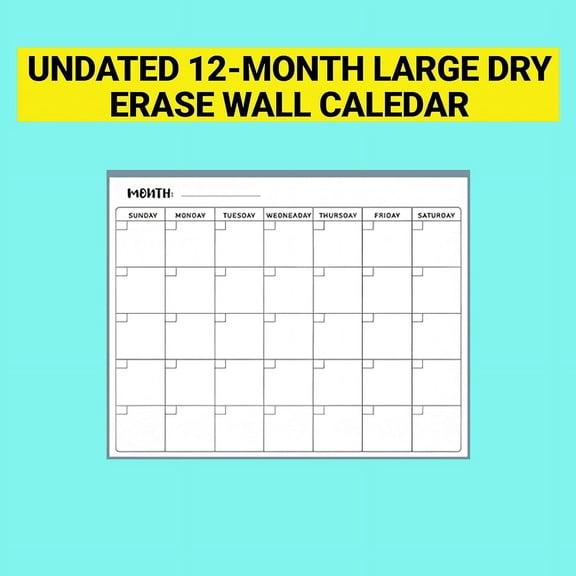 Bwiyojiz Calendars Paper Extra Large Plan Detailed for The Whole Year Can Decorate Walls and Rooms Eye-catching 1ml, Gifts for Mom