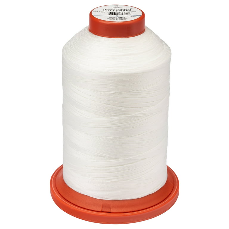 Coats & Clark™ Professional Upholstery White Nylon Thread, 1500 Yards 15  Weight 
