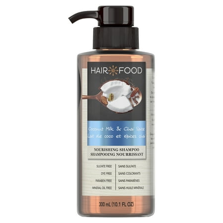 Hair Food Coconut & Chai Spice Sulfate Free Shampoo, 300 mL, Dye Free