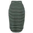 thumbnail image 4 of A2Y Women's Elastic Waist Self Tie Tulip Hem Side Pocket Skirt Hunter Green Ivory 4XL, 4 of 5