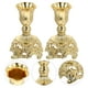 thumbnail image 3 of 2 unids vela decorativa soportes cono candelabros de la vendimia Candlesticks, 3 of 7