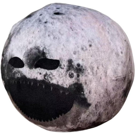 Moon Woke Up Plush Collectible Figurine – 5.9 Inch Horror Moon Plushie Sculpture for Adult Collectors, Desk Decor & Gift