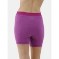 thumbnail image 3 of No Boundaries Cotton Stretch Ribbed Boxer Shorts, Women's XS-3XL, 3 of 3