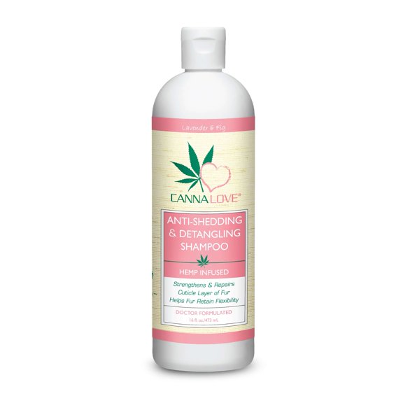 CannaLove Anti-Shedding Detangling Hemp Infused Dog Shampoo 1ea/16 fl oz