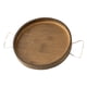 thumbnail image 2 of Sofá de madera Clip lateral Mesas Organizador Ahorro de espacio Mesa de centro estable Plegable Fácil de instalar Portátil Conveniente de usar Multiusos Circular BLESIY bandeja de servir, 2 of 4