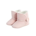 thumbnail image 1 of FOCUSNORM Baby Winter Snow Boot Solid Color Fleece Boot with Nonslip Sole, 1 of 9