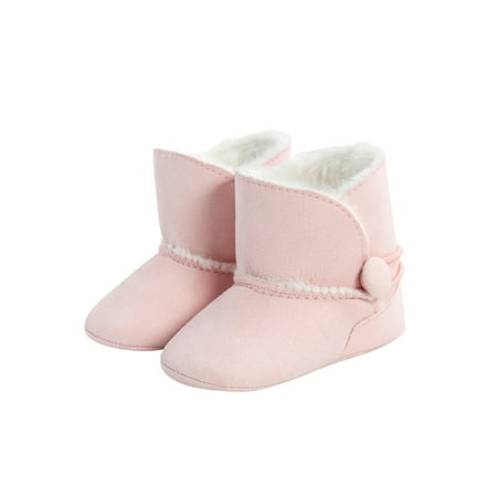 

Infant Baby Snow Boots Winter Shoes First Walkers Soft Sole Anti-slip Fleece Lining Warm Toddler Shoes Prewalker