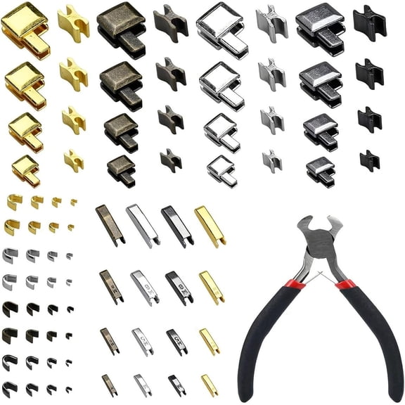 OWNTIDE 81 Pcs Zipper Repair Kit, Replacement Sliders for Plastic/Metal/Nylon Zippers, Easy Fix
