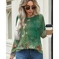 thumbnail image 5 of Weardear Women's Long Sleeve Crew Neck Tunic Tops Pleated Fall Blouse Casual Dressy Shirts S-XXL, 5 of 7