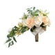 thumbnail image 2 of Ramos de novia artificiales, ramo de novia en cascada beige-2, 2 of 7