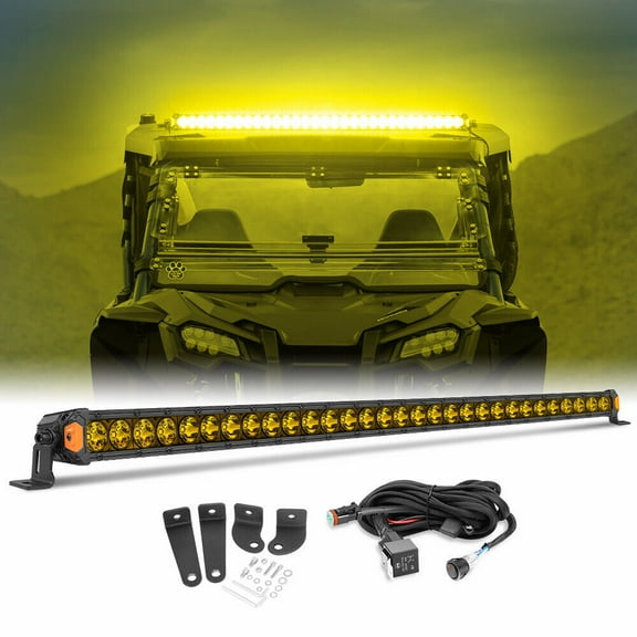 34" LED Work Light Bar Single Row Spot Flood Offroad Truck Driving Fog Lamp 32"