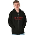 thumbnail image 4 of Im a Ninja You Cant See Me Fighter Zip Hoodie Sweatshirt Men Brisco Brands S, 4 of 5