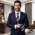 thumbnail image 2 of Corbata Passabin 6 PZS Seda Jacquard Tejida 7.5x146 cm, 2 of 9