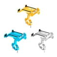 thumbnail image 1 of facefd Alloy Mountain Cycle Phone Holder Portable Front Handlebar Universal Rubber Coating Telescopic Anti- for slip Fix Bracket Biking Rack Gold Silver, 1 of 6