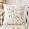 thumbnail image 2 of FYTPOV Fluffy Pillow Covers,Heart Sequins Throw Pillow Covers for Couch Car Sofa, 18x18 in Pillow Cases, Christmas Pillow Covers, Valentines Day Decorations, Home Decor, 2 of 5