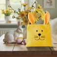 thumbnail image 6 of QuanTara Easter Bunny Ear Handbag, Linen Gift Packaging Tote Bag with Drawstring, Reusable Festival Decorative Bag for Gifts & Parties (15.35x8.46in), 6 of 8