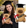 thumbnail image 3 of Peluche de Graduación de 27 cm con Gorro y Diploma, Muñeco Suave para Regalo, Decoración de Fiesta de Graduación, Recuerdo para Escritorio y Habitación, 3 of 7