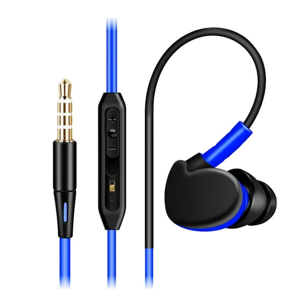 Wweixi S500 Ear Hook Earphones Earbuds Wired Sport Headphone Music Headset Sweatproof Super Bass