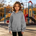 thumbnail image 2 of Atogsazn Toddler Baby Girls Oversized Hoodies Kids Casual Long Sleeve Hooded Sweatshirt Fall Winter Tops Clothes Gray 11-12 Years Fashion, 2 of 8
