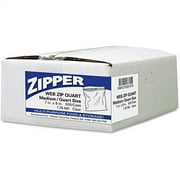 Handi-Bag Pinch & Seal Zipper Storage Bags, Quart, 500 Ct