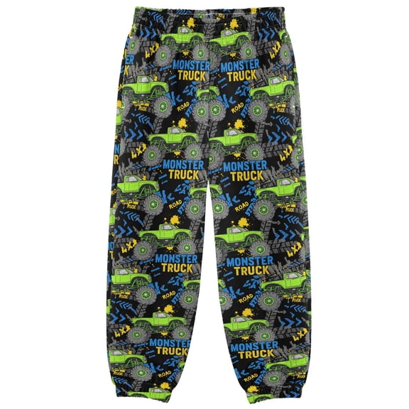 3-10T Pants Monster Truck Cool Casual Sweatpants Joggers
