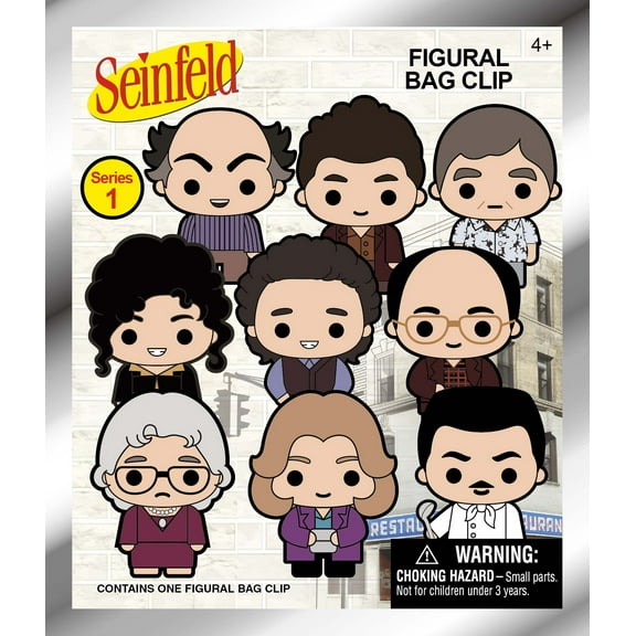 3D Figural Foam Bag Clip Seinfeld Series 1 Mystery Pack (1 RANDOM Figure)