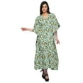 thumbnail image 5 of Moomaya Ladies Plus Size Kaftan Summer Wear Beach Coverup Kimono Caftan Dress - L-XL, 5 of 6