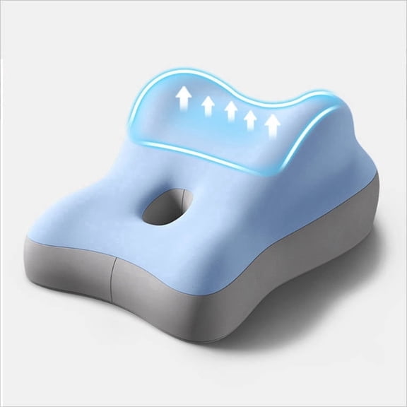 Adult Ergonomic Memory Foam Wedge Pillow for Bed, Multi-Position Support Pillow for Back, Neck & Legs, Positioning Pillow for Reading, Sitting Up & Relaxing with Removable Washable Cover