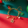 thumbnail image 3 of SPEKSEE Christmas Necklace Bracelet Earrings for Women Christmas Jewelry Accessories Gingerbread Man Christmas Tree Snowman Pendant Necklace Charm Bracelet Christmas Outfits Party Favor, 3 of 7